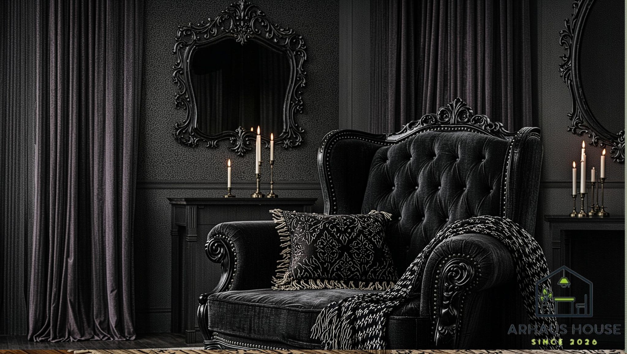 Goth Home Decor Ideas for Dark, Elegant Interiors